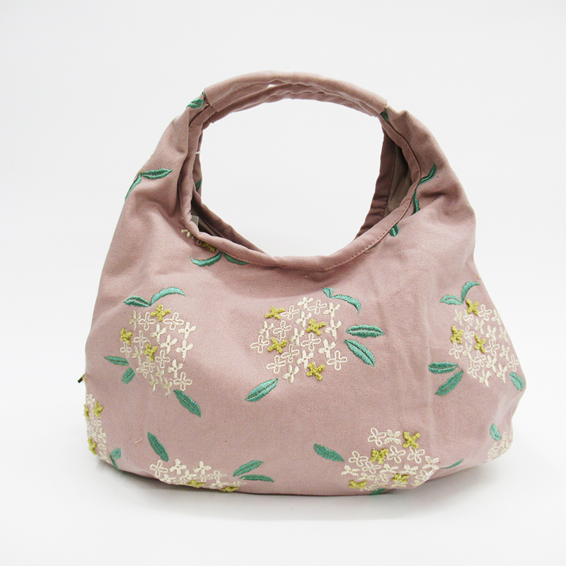 Link ミニラウンドバッグ 金木犀 スモーキーピンク